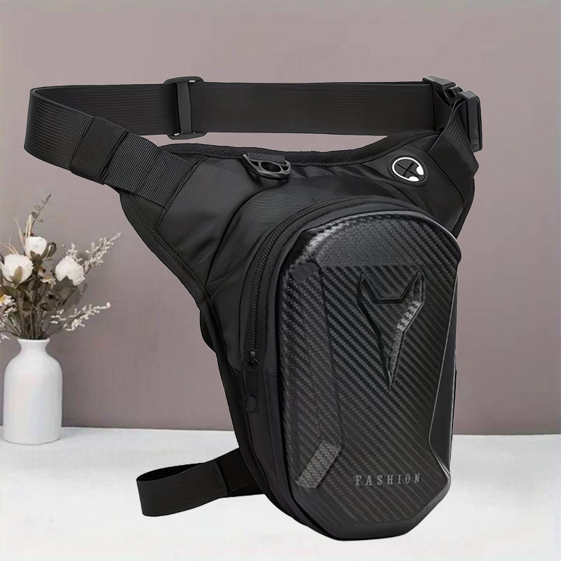 Motorcycle Gear Backpack - Hard Shell Motorcycle Leg Bag, Waterproof